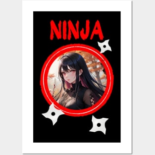 Ninja Target Love Cute Anime Girl Posters and Art